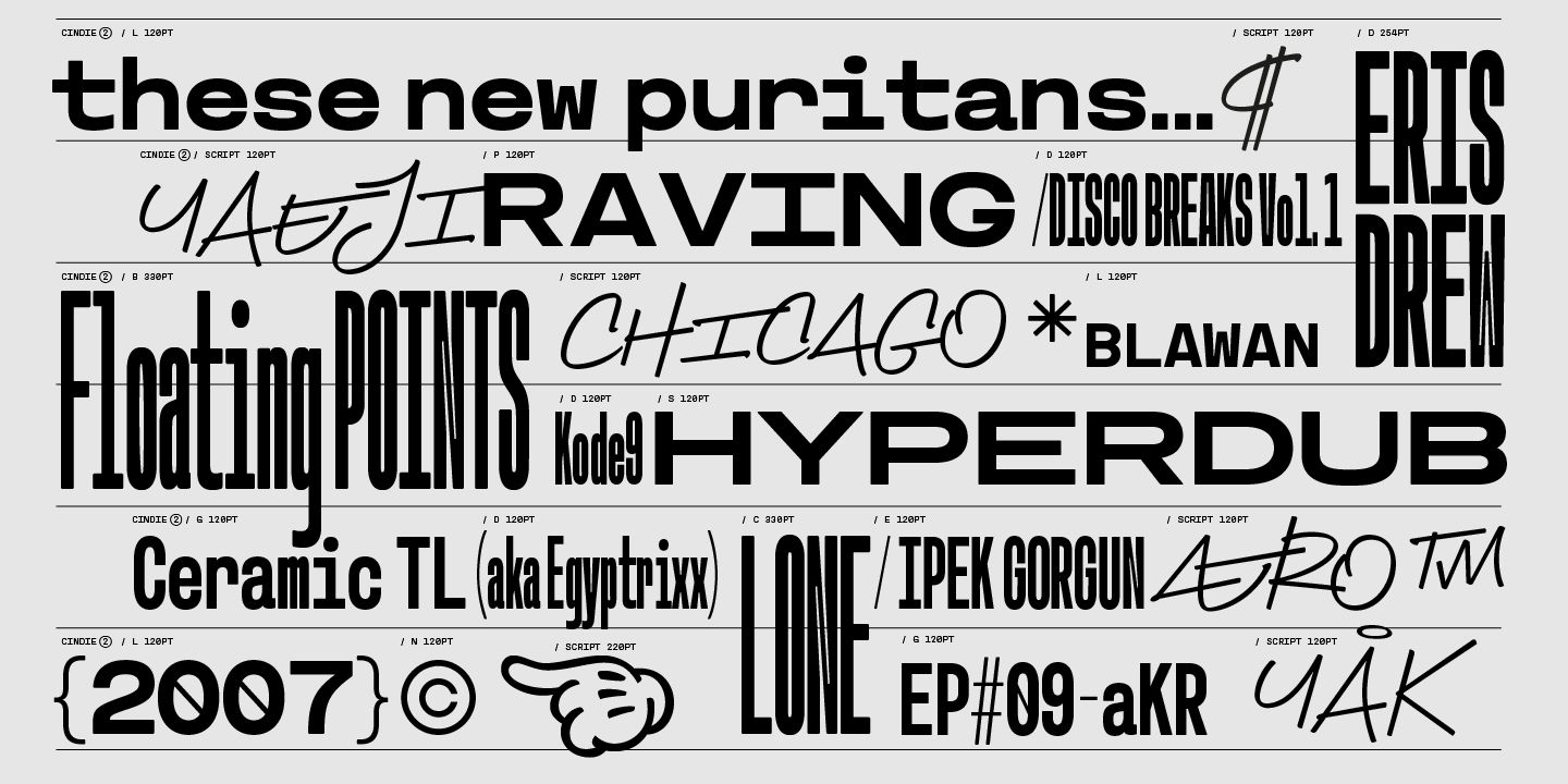 Cindie 2 B Font preview